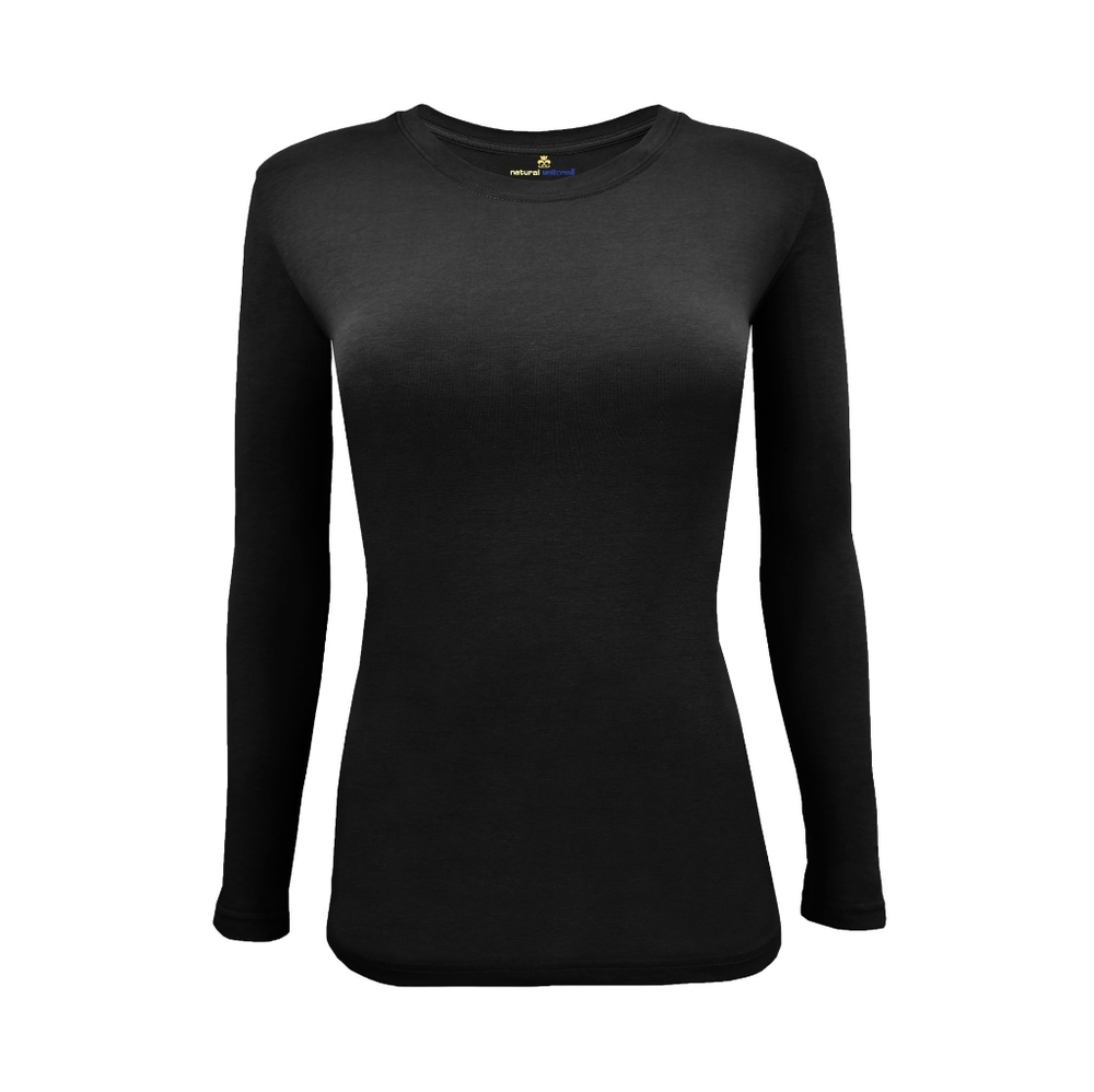 Natural uniforms women's long sleeve underscrub